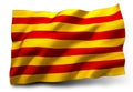 Senyera flag of Catalonia Royalty Free Stock Photo