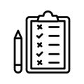 Seo analysis Line Style vector icon which can easily modify or edit Royalty Free Stock Photo