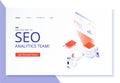 SEO analytics team landing page