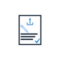 SEO, Article submission icon design Royalty Free Stock Photo