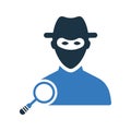 Seo, blackhat icon. Editable vector graphics Royalty Free Stock Photo