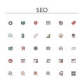 SEO Colored Line Icons