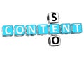 Seo Content Crossword Royalty Free Stock Photo
