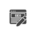 SEO Copywriting vector icon