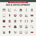 Seo and Developement icons green