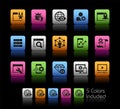 SEO and Digital Martketing Icons 2 of 2 // ColorBox Series Royalty Free Stock Photo