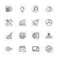 Seo - Flat Vector Icons Royalty Free Stock Photo