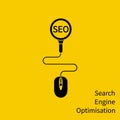 SEO icon, concept. Royalty Free Stock Photo