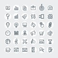 SEO icons set Royalty Free Stock Photo