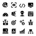 SEO icons set Royalty Free Stock Photo