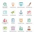 SEO & Internet Marketing Icons - Set 5 | Colored S