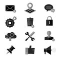 SEO and internet vector icon set Web, website Royalty Free Stock Photo