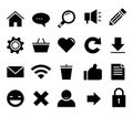 SEO and internet vector icon set Web, website Royalty Free Stock Photo