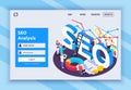 SEO Isometric Page Design