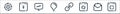 Seo line icons. linear set. quality vector line set such as analytics, mail, web optimization, link, idea, statistics, upload