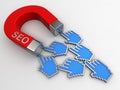 SEO magnet Royalty Free Stock Photo