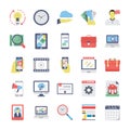 SEO and Marketing Colored icons Icons 3