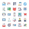 SEO and Marketing Colored icons Icons