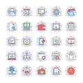 SEO and Marketing Colored icons Icons