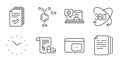 Seo message, Handout and Medical help icons set. Vector