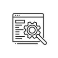 SEO - modern vector line icon.