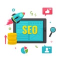 SEO, online marketing concept.