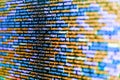 SEO optimization. Abstract technological background with digits and lines. Big data and Internet of things trend. Python Royalty Free Stock Photo