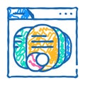 seo optimization icon doodle illustration Royalty Free Stock Photo
