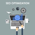 SEO optimization, programming process Royalty Free Stock Photo