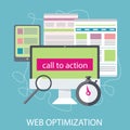 SEO optimization, programming process Royalty Free Stock Photo