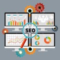 SEO optimization, programming process Royalty Free Stock Photo