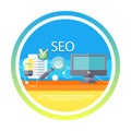 SEO optimization, programming process Royalty Free Stock Photo