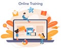 SEO optimizer online service or platform. Idea of search engine optimization