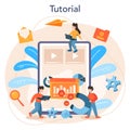 SEO optimizer online service or platform. Idea of search engine optimization