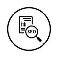 Seo Report icno Royalty Free Stock Photo