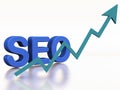 SEO rising popularity Royalty Free Stock Photo