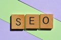 SEO, Search Engine Optimisation, business buzzword as banner headline Royalty Free Stock Photo