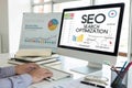 SEO search engine optimization concept Royalty Free Stock Photo