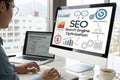 SEO search engine optimization concept Royalty Free Stock Photo