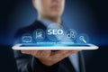 SEO Search Engine Optimization Marketing Ranking Traffic Website Internet Business Technology Concept Royalty Free Stock Photo