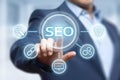 SEO Search Engine Optimization Marketing Ranking Traffic Website Internet Business Technology Concept Royalty Free Stock Photo