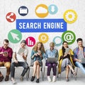 Seo Search Engine Optimization Searching Concept Royalty Free Stock Photo