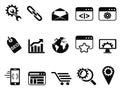SEO Services icons set Royalty Free Stock Photo