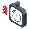 Seo stopwatch icon isometric vector. Search engine Royalty Free Stock Photo