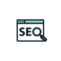 SEO Strategy - Search engine optimization concept - keywords, etc