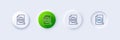 Seo target line icon. Search engine optimization sign. Line icons. Vector