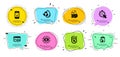 Seo targeting, Loyalty points and Artificial intelligence icons set. Vector