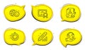 Seo timer, Edit statistics and Seo gear icons set. Algorithm sign. Cogwheel, Web settings, Project. Vector
