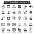 SEO & Web icon set 2 Royalty Free Stock Photo