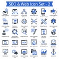 SEO & Web icon set 2 Royalty Free Stock Photo